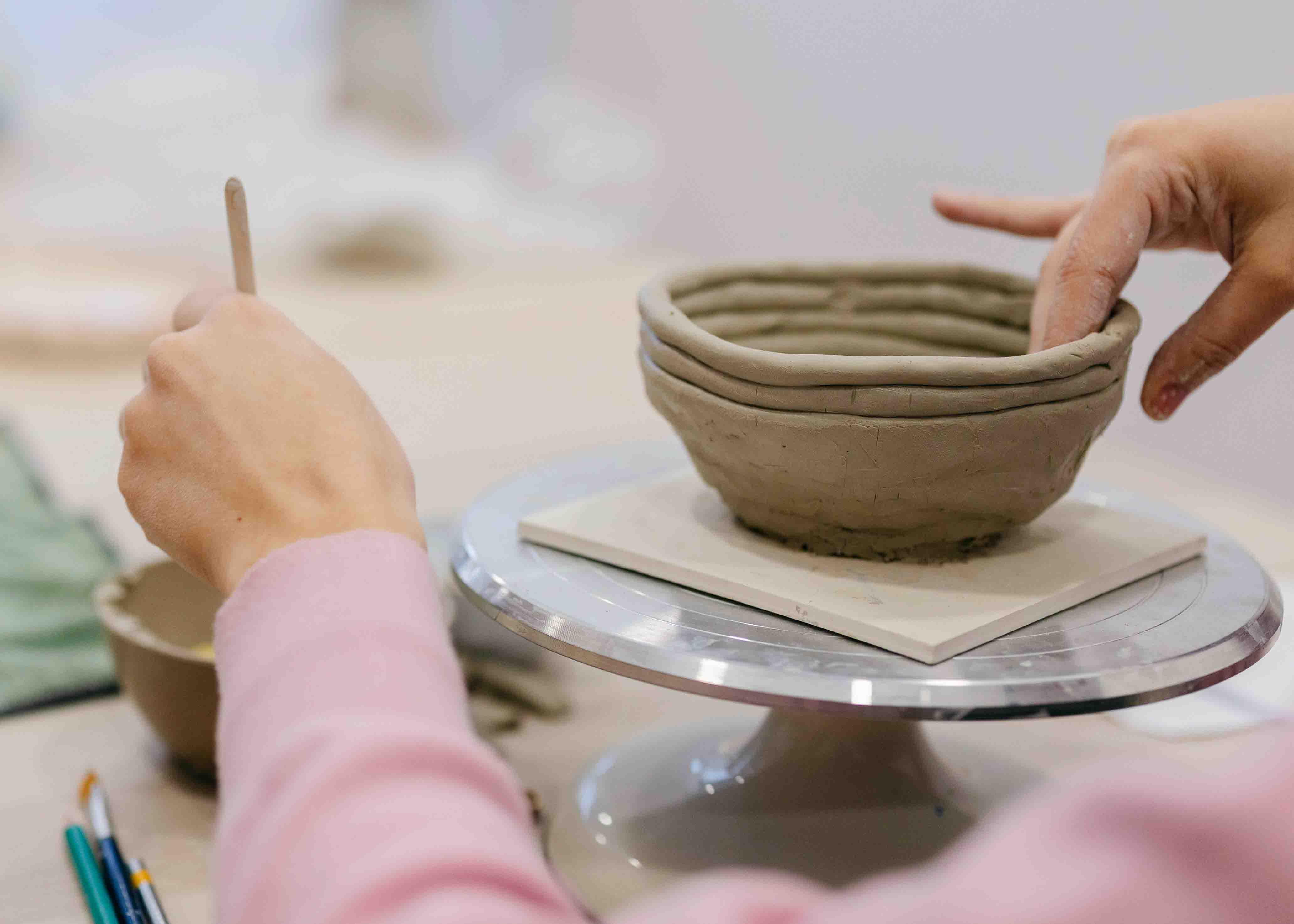 Coiling technique – building with clay ropes