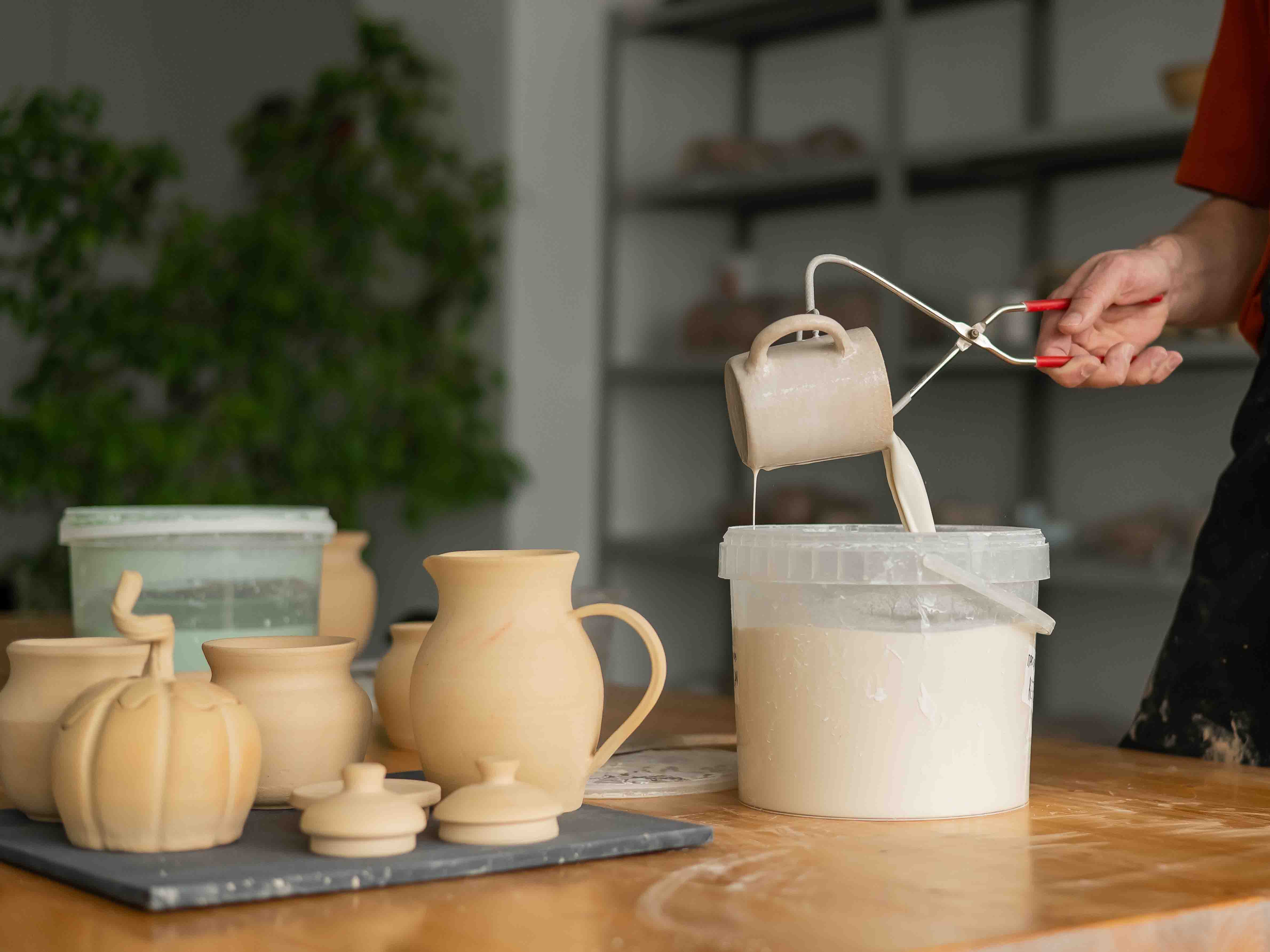 Glazing session