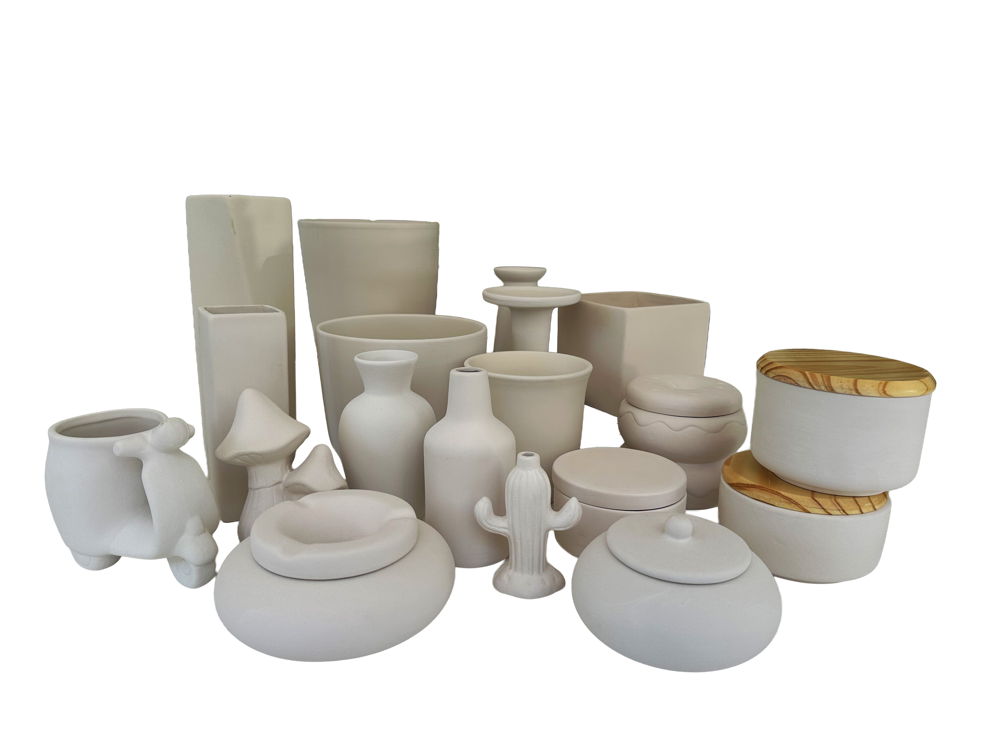 Decoração em cerâmica bisque pronta para pintar