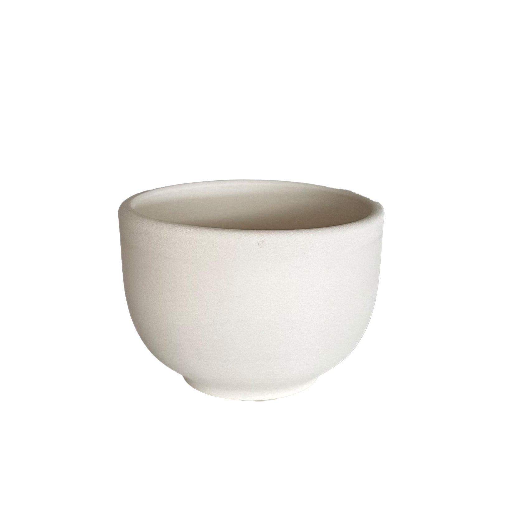 Caneca de chá verde em cerâmica pronta para pintar