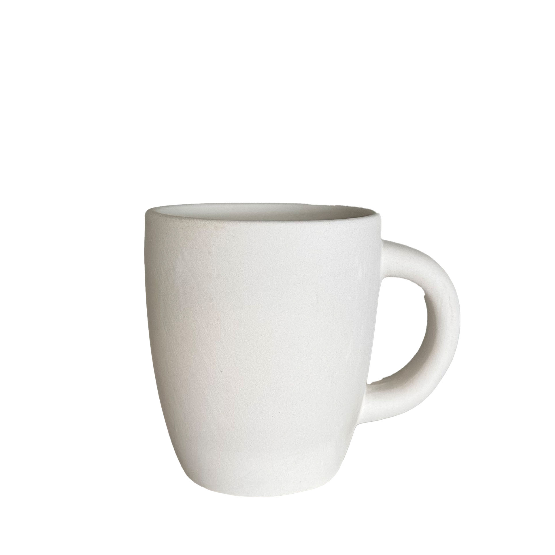 Caneca alta em cerâmica pronta para pintar